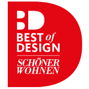 Premio a los mejores muebles y accesorios para el hogar, otorgado por SCHÖNER WOHNEN, La revista viva más grande de Europa.